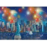 Puzzle Schmidt Alexander Chen: Statue Of Liberty With Fireworks 1000 piese