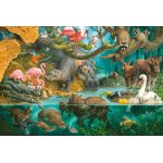 Puzzle Schmidt Animal Families At The Riverside 100 piese