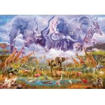 Puzzle Schmidt Animals At The Waterhole 1000 piese