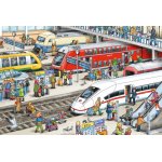 Puzzle Schmidt At The Train Station 60 piese contine eticheta bagaje