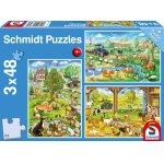 Puzzle Schmidt Bauernhof 3x48 piese