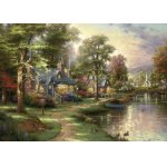 Puzzle Schmidt Thomas Kinkade: Lacul din orasul natal 1500 piese