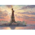 Puzzle fosforescent Schmidt Thomas Kinkade: Statue of Liberty at Dusk 1000 piese