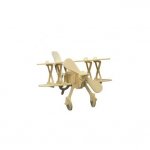 Puzzle lemn Avion Biplane