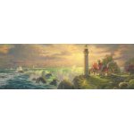 Puzzle panoramic Schmidt Thomas Kinkade: Far cu peisaj marin 1000 piese