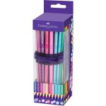 Rollup 20 creioane colorate Sparkle cu 1 creion grafit si accesorii Faber-Castell