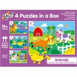 Set 4 puzzle-uri Animalute (2, 3, 4, 5 piese)