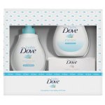 Set Baby Dove Rich Moisture: Lotiune de spalare pentru par si corp, 200 ml + Sampon, 200 ml + Crema scutec, 45 g