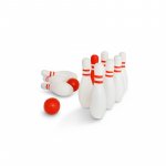 Set de bowling din lemn BS Toys