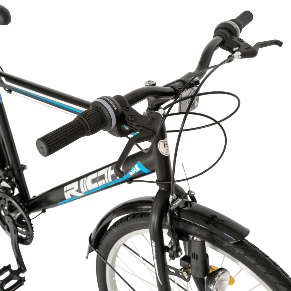 Bicicleta City 26 inch schimbator Sunrun Rich CSR2635A negrualbastru