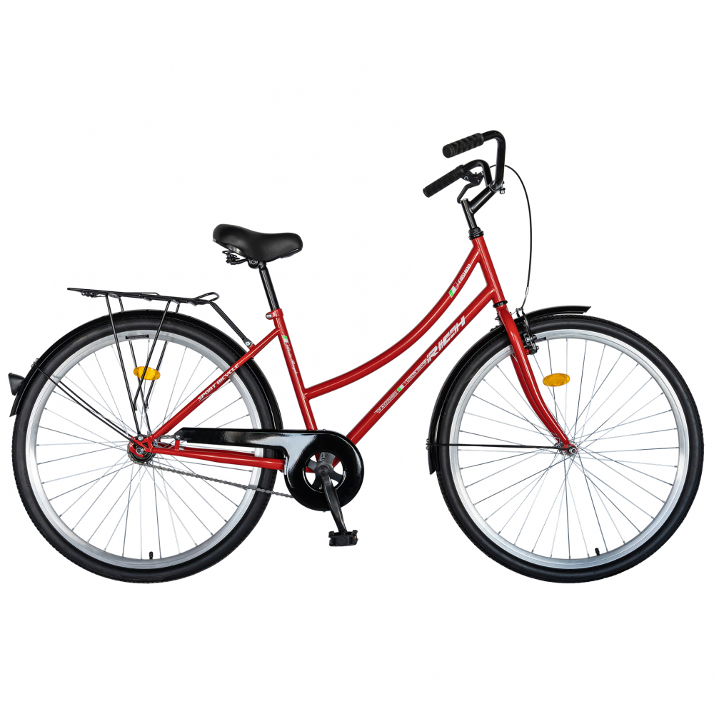 Bicicleta City 28 Rich R2892A culoare rosualb