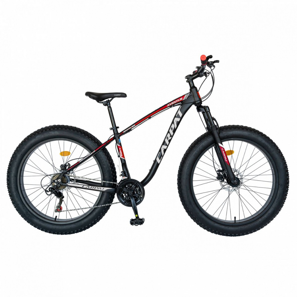 Bicicleta MTB-Fat Bike Shimano SL-TX30 26 inch Carpat Aventus CSC2600H negrugrirosu - 6