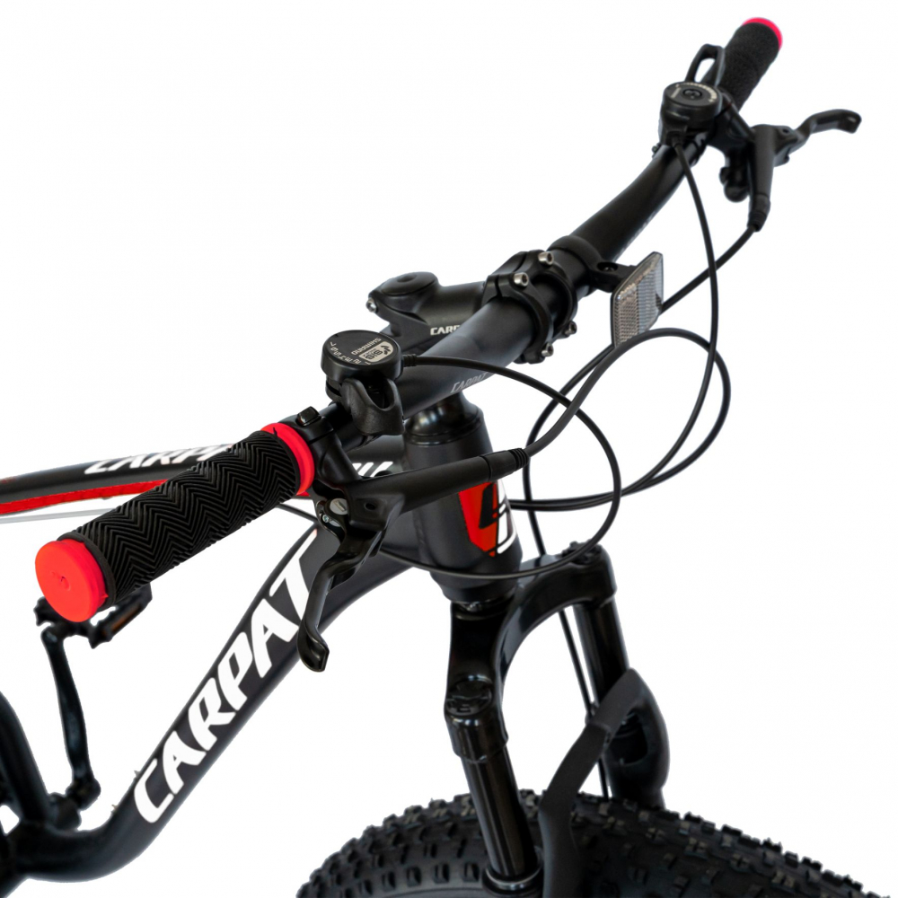 Bicicleta MTB-Fat Bike Shimano SL-TX30 26 inch Carpat Aventus CSC2600H negrugrirosu - 2
