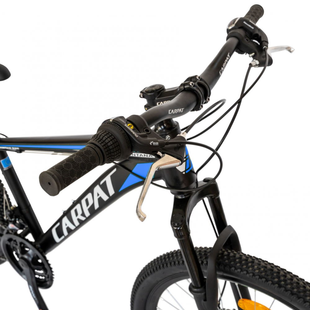 Bicicleta MTB-HT Shimano Tourney TY-300 24 inch Carpat CSC2499A albastru - 6