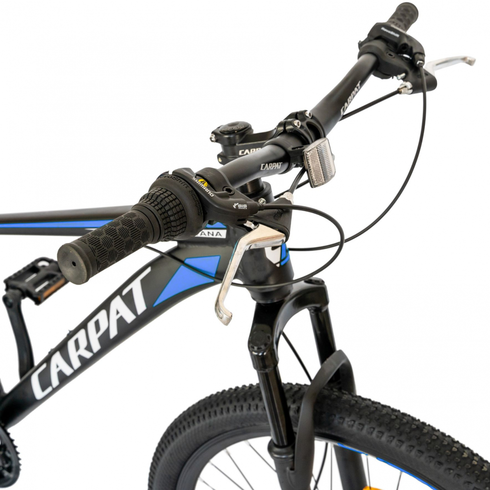 Bicicleta MTB-HT Shimano Tourney TY-300 26 inch Carpat CSC2699A albastru - 6