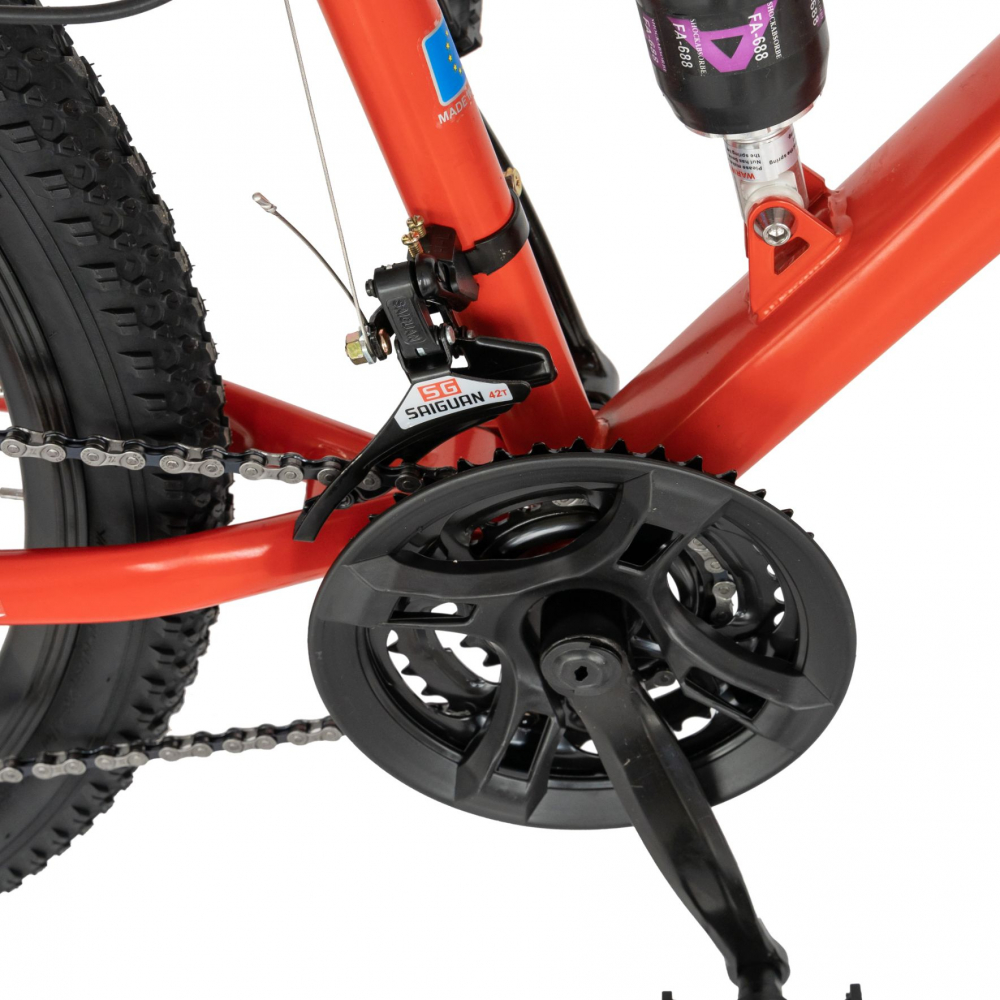 Bicicleta MTB-HT Shimano Tourney TZ500D 26 inch Velors CSV2660D rosunegru - 4