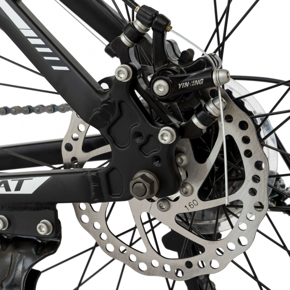 Bicicleta MTB-HT Shimano Tourney TZ500D 27.5 inch Carpat CSC2758C negru cu design albalbastru - 4