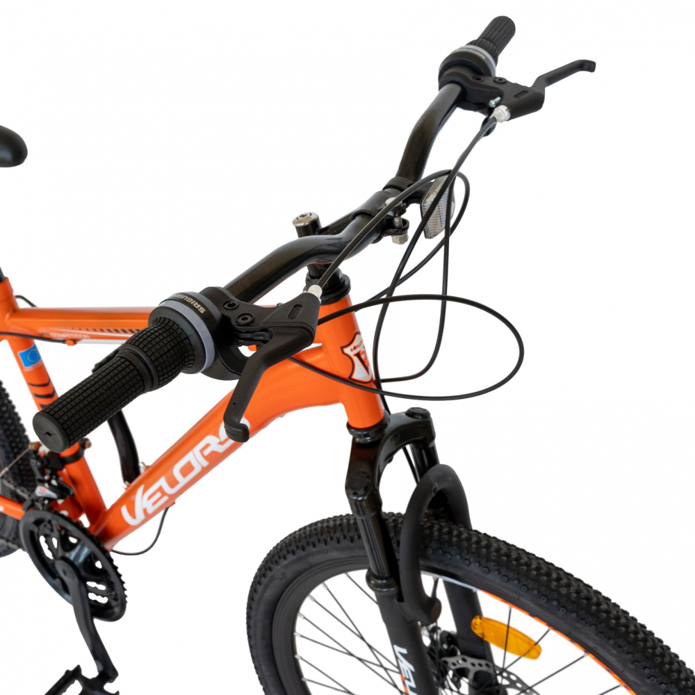 Bicicleta MTB-HT Saiguani 24 inch Velors Poseidon CSV2409A portocaliualbnegru - 1