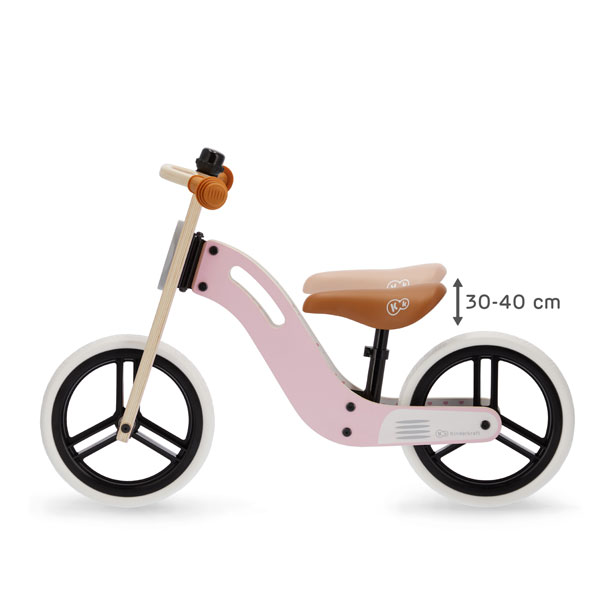 Bicicleta din lemn fara pedale Uniq Pink KINDERKRAFT imagine noua
