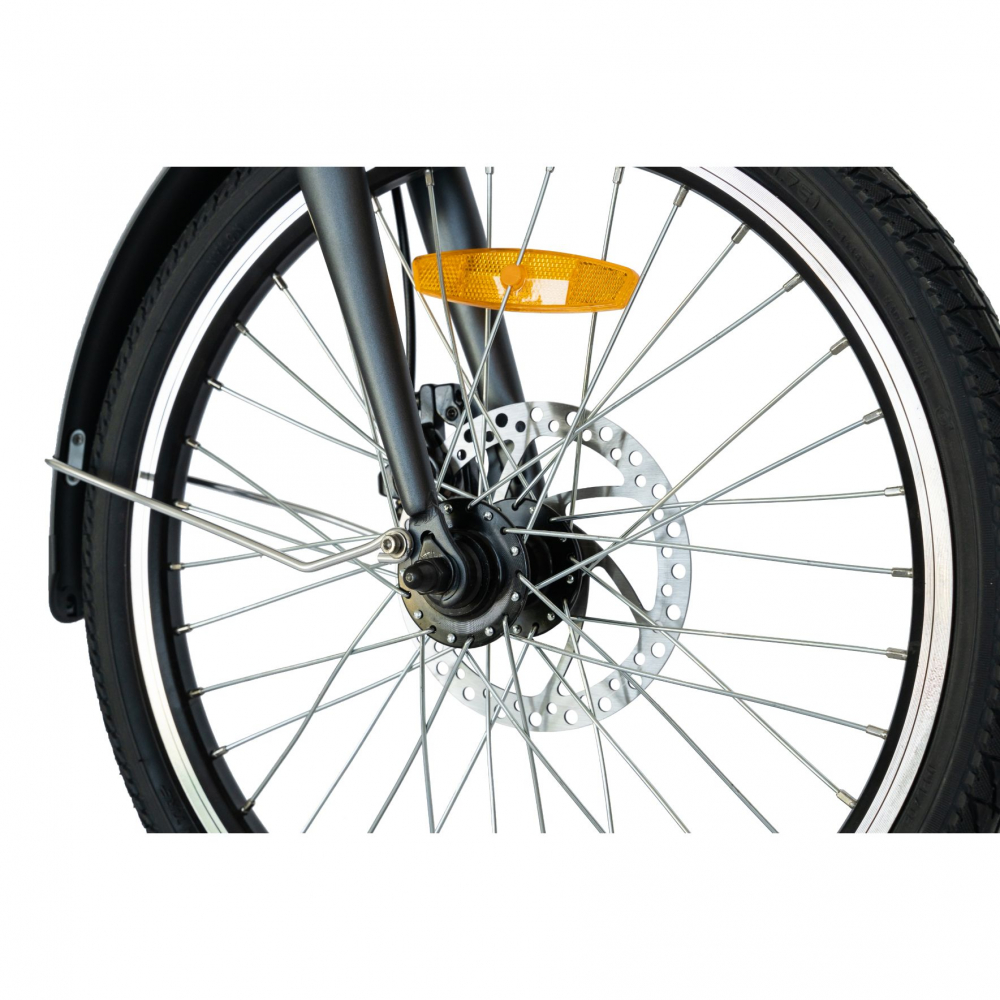 Bicicleta electrica (E-Bike) pliabila I-ON I1004E roata 20 inch culoare grialbastru