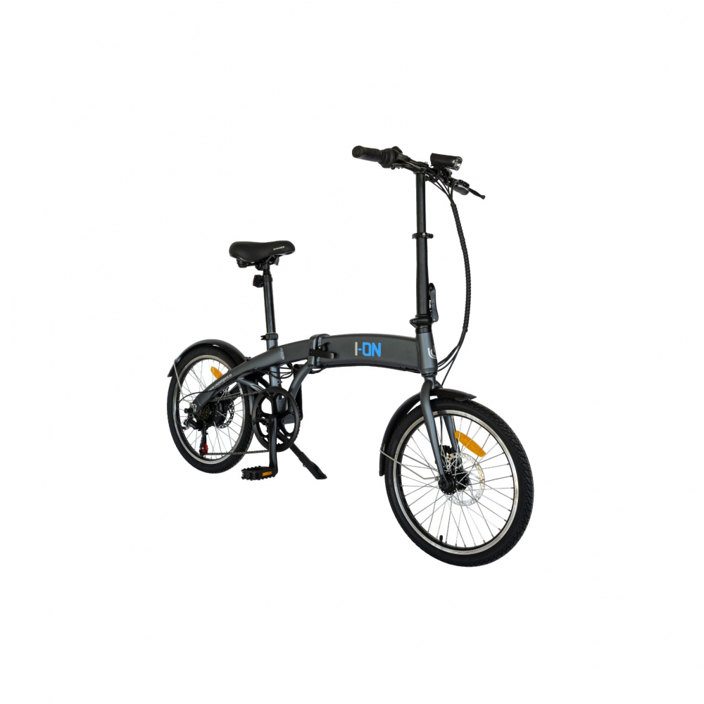 Bicicleta electrica (E-Bike) pliabila I-ON I1004E roata 20 inch culoare grialbastru - 7