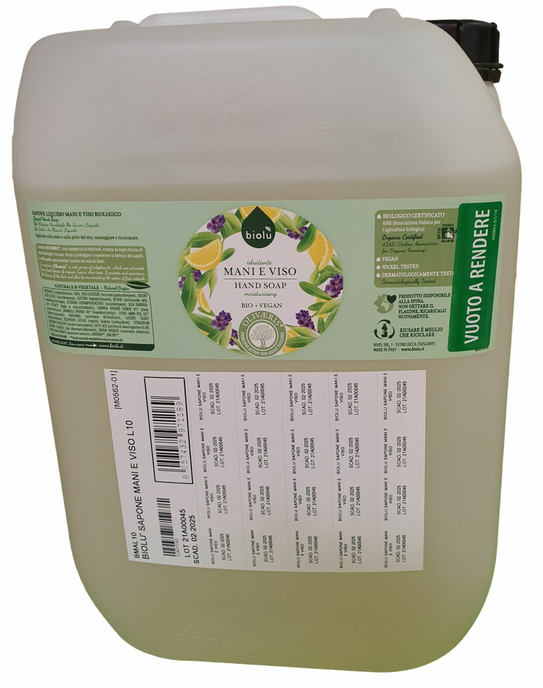 Sapun lichid ecologic cu lavanda si vitamina E 10L Biolu 10L imagine noua responsabilitatesociala.ro