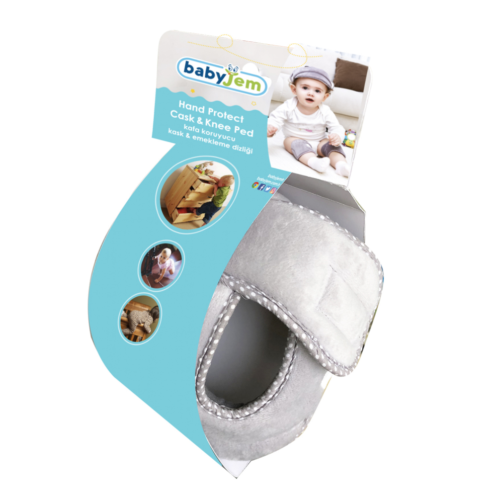 Casca de protectie BabyJem Head protect Grey - 1 | YEO