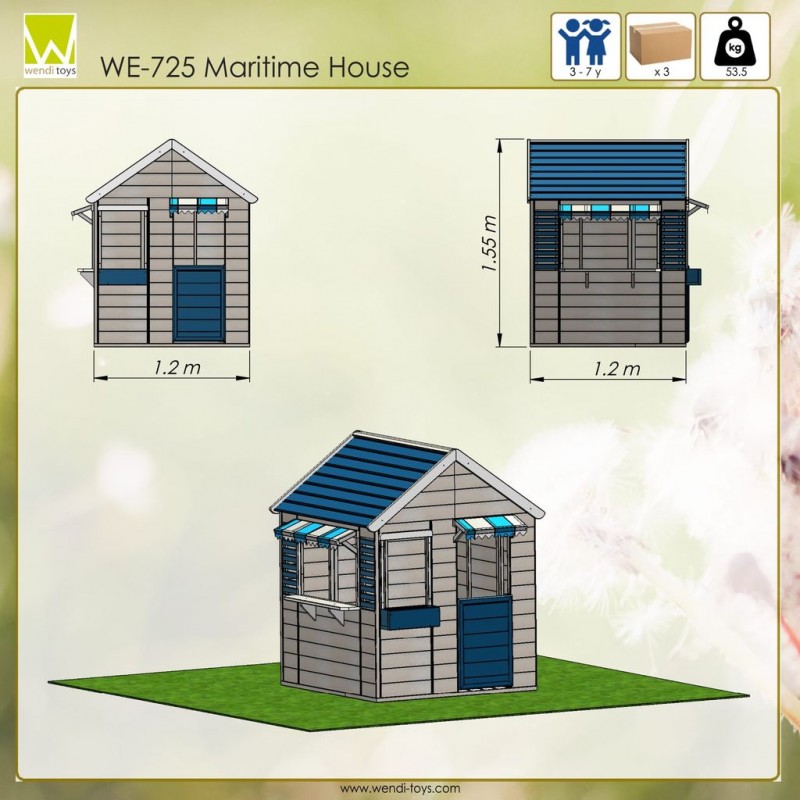 Casuta de gradina Maritime House M17 Wendi Toys Casute Pentru Copii 2023-09-21