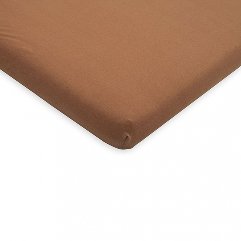 Cearsaf cu elastic jollein jrs 60x120cm caramel