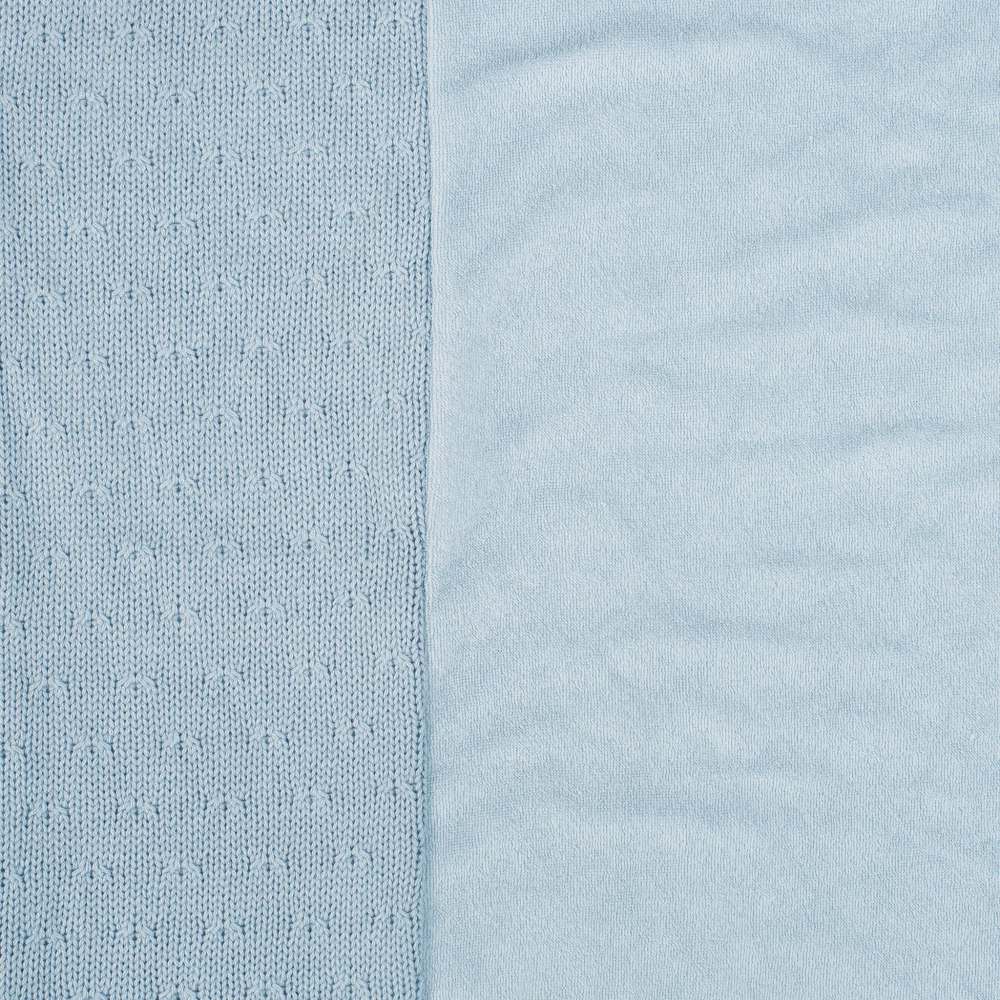 Husa saltea infasat jollein 50x70cm soft knit soft blue