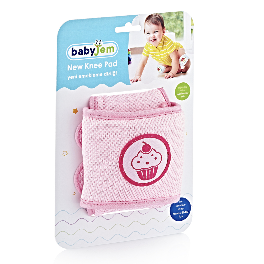 Genunchiere de protectie pentru bebelusi Cupcake Pink - 2 | YEO