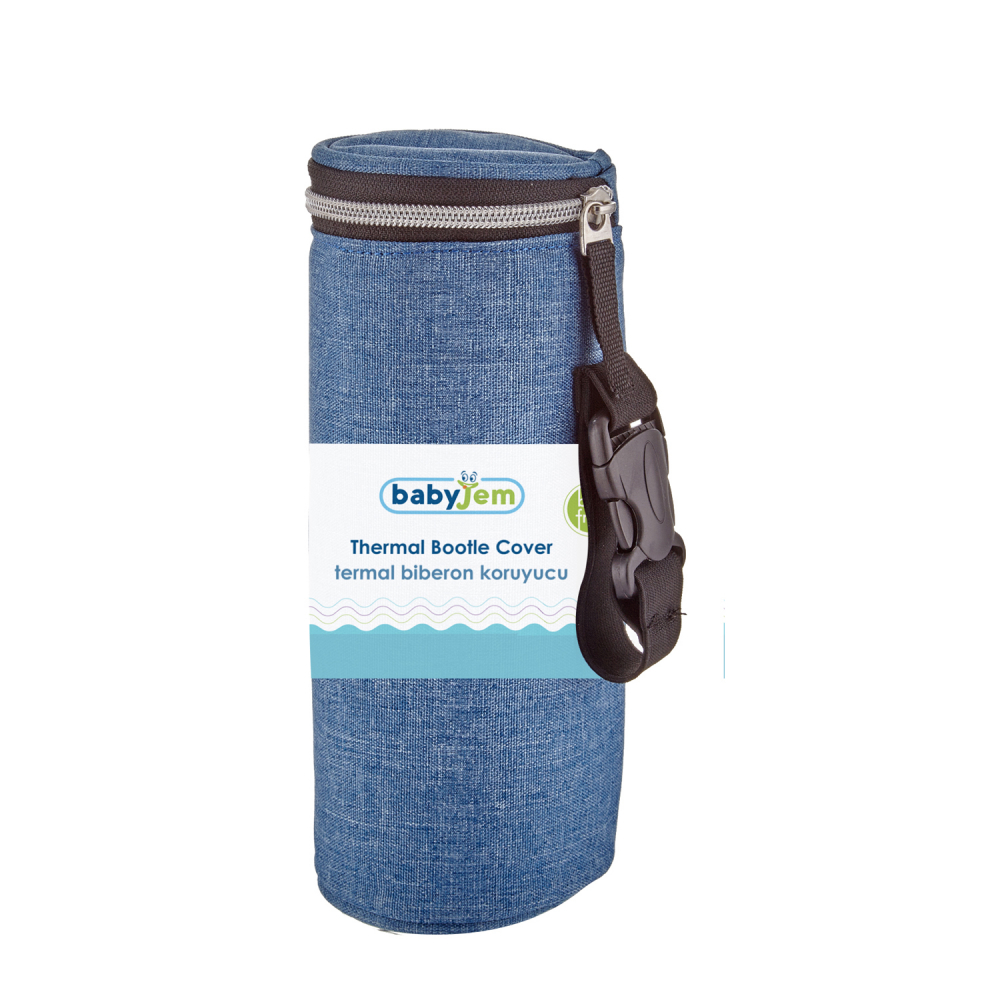 Husa termoizolanta pentru biberon BabyJem Blue - 1 | YEO