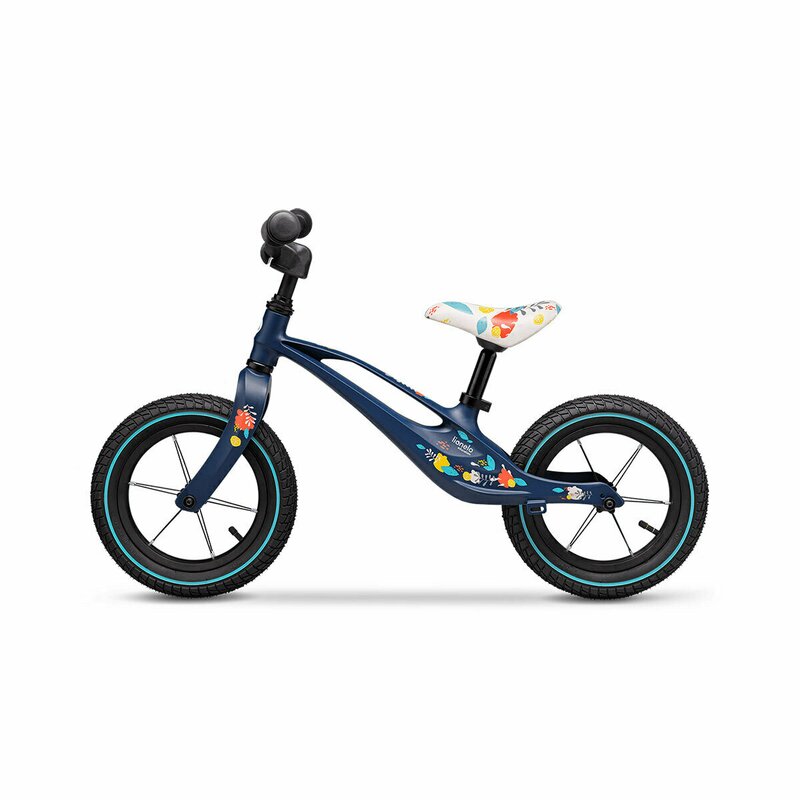 Bicicleta usoara Bart Air fara pedale roti gonflabile reglabila 12 inch albastru Lionelo - 4