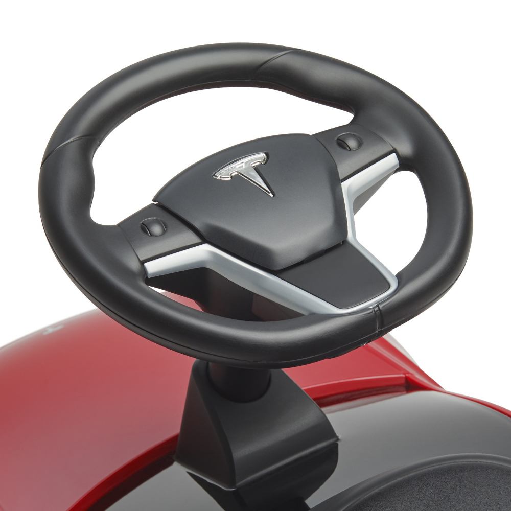 Masinuta pentru copii fara pedale Radio Flyer My First Tesla, actionata cu picioarele, roti din cauciuc, volan mobil cu claxon - 1 | YEO