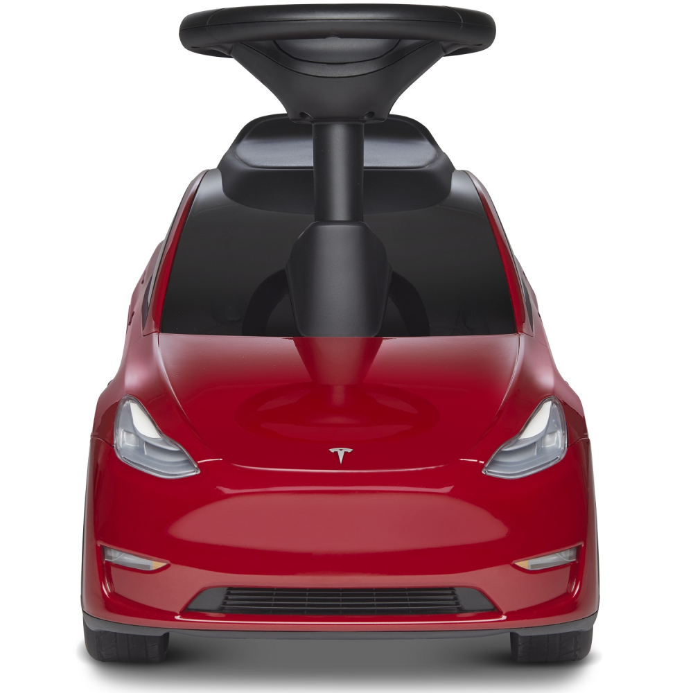 Masinuta pentru copii fara pedale Radio Flyer My First Tesla, actionata cu picioarele, roti din cauciuc, volan mobil cu claxon - 2 | YEO