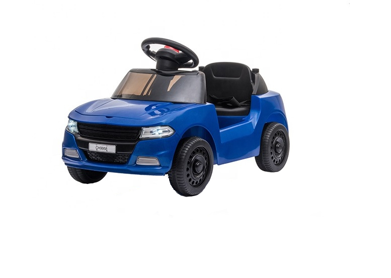 Poze Masinuta electrica pentru Nichiduta First race Blue 30W cu roti din cauciuc EVA, pornire la buton, lumini led si sunete nichiduta.ro 