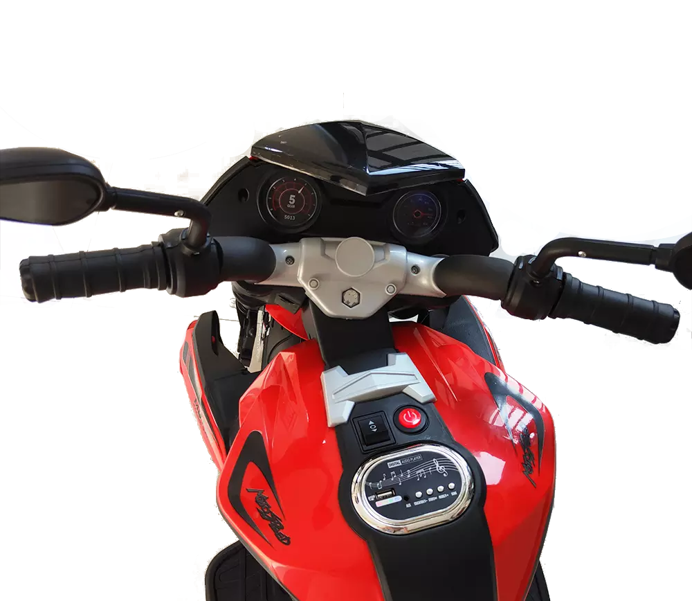 Motocicleta electrica cu doua motoare Nichiduta Moto Speed Red - 2