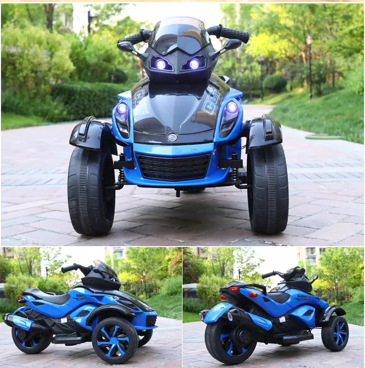 Motocicleta electrica cu lumini Nichiduta Gallop Blue Masinute electrice imagine 2022