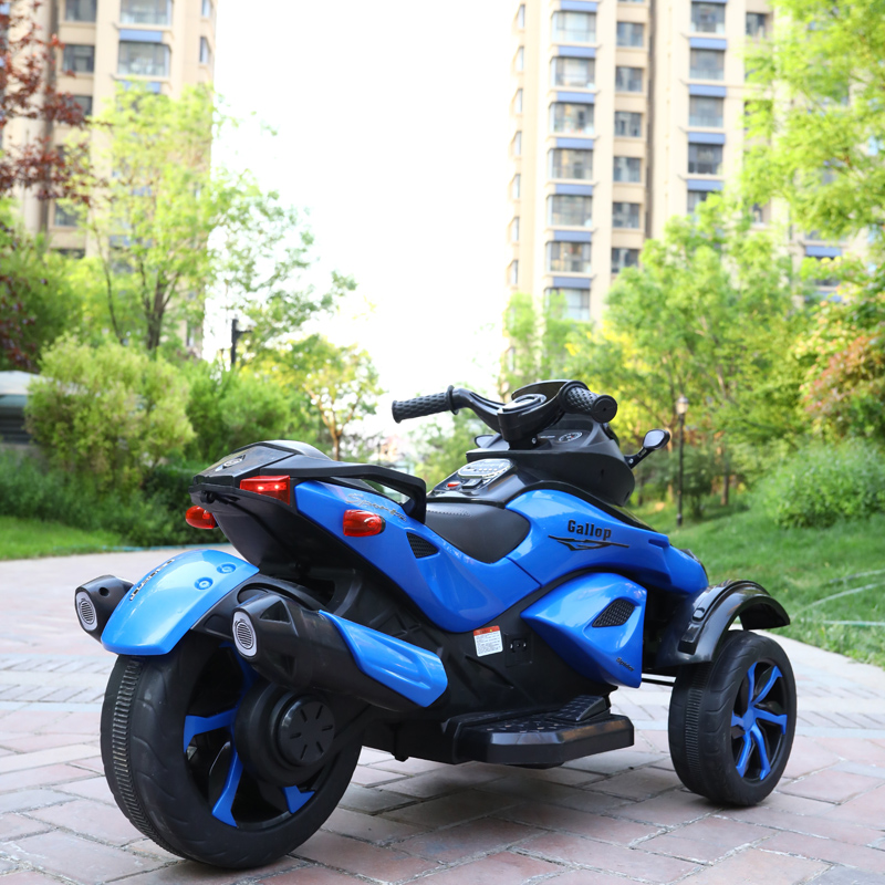 Motocicleta electrica cu lumini Nichiduta Gallop Blue - 1