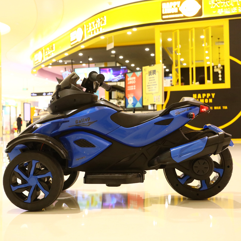 Motocicleta electrica cu lumini Nichiduta Gallop Blue - 2