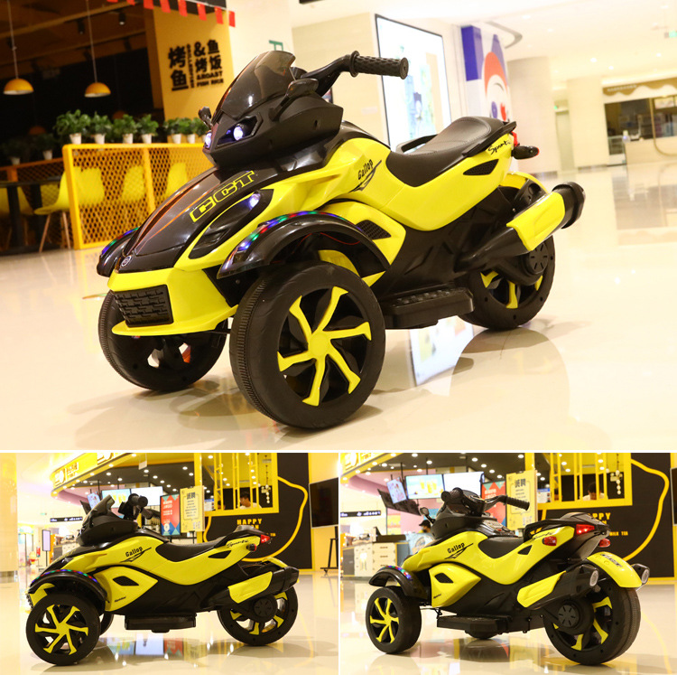 Motocicleta electrica cu lumini Nichiduta Gallop Yellow - 1