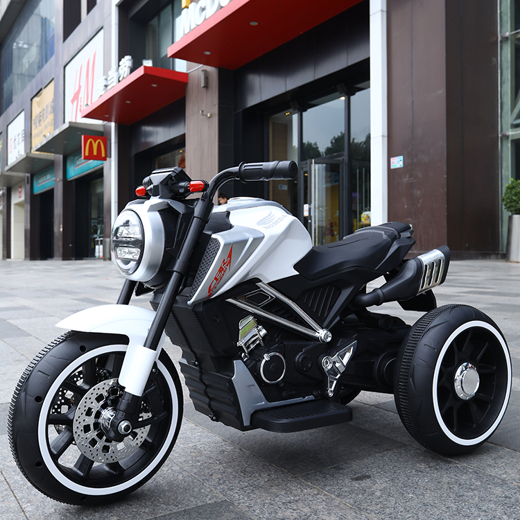 Motocicleta electrica cu scaun din piele Nichiduta Steel White Nichiduta imagine noua