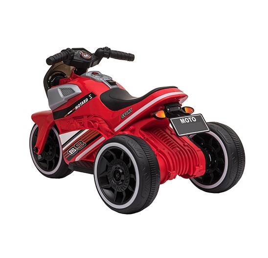 Motocicleta electrica cu scaun din piele si roti EVA Nichiduta Moto Red