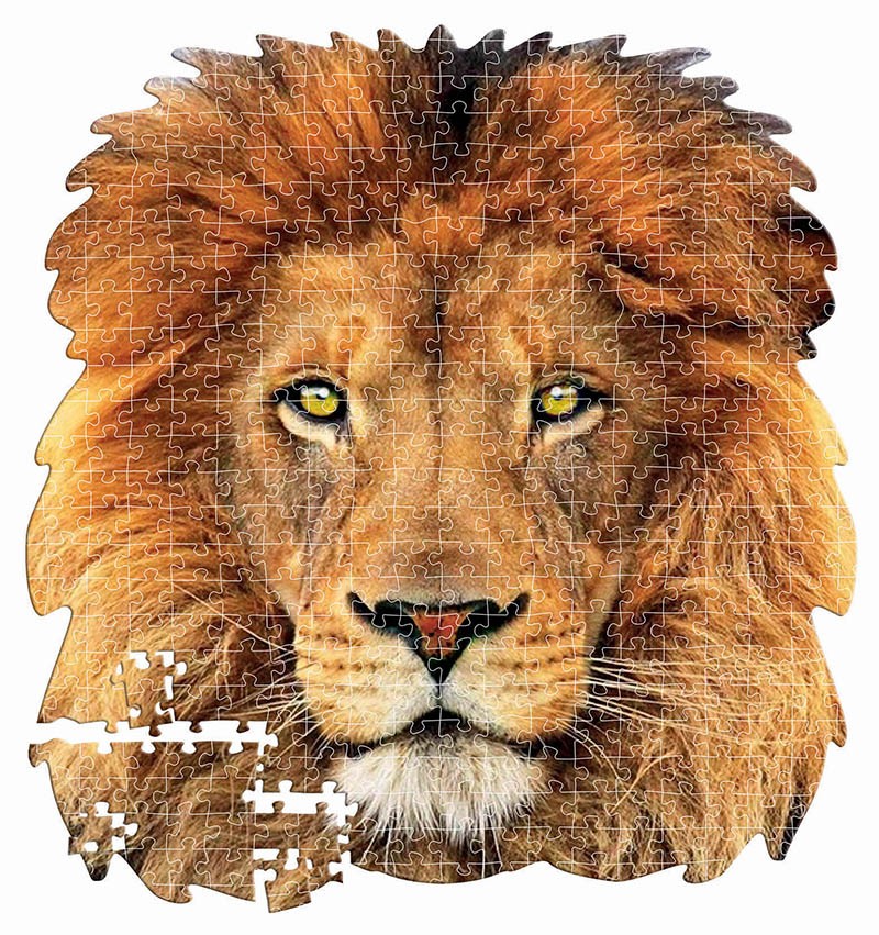 Puzzle contur Educa Shape Lion 375 piese