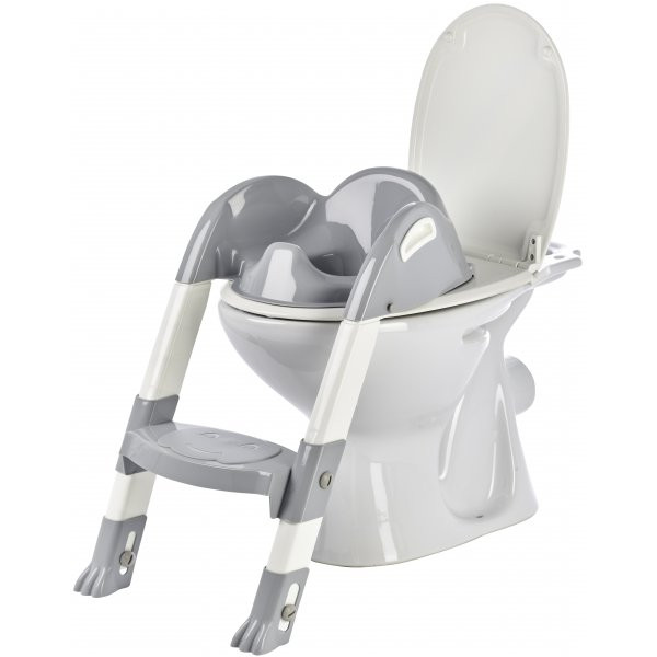 Reductor pentru toaleta cu scarita Kiddyloo Grey Charm - 1 | YEO