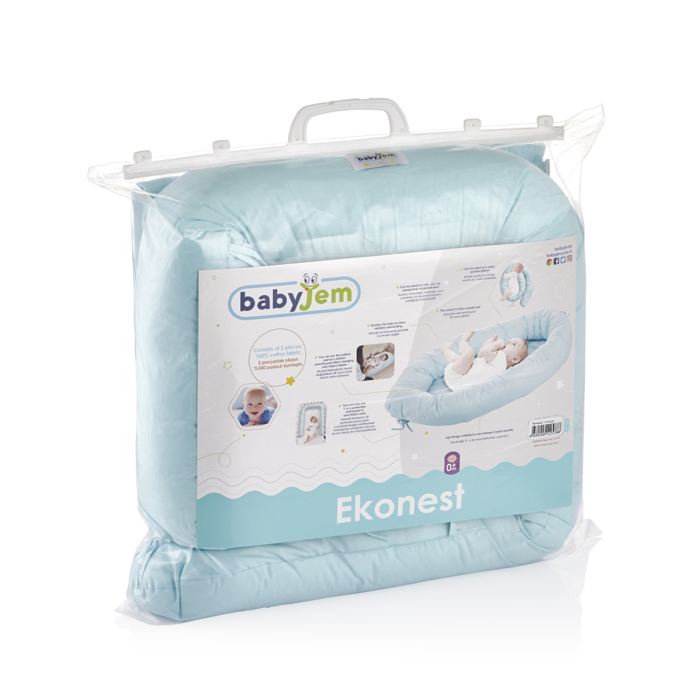 Saltea BabyNest multifunctionala 3 in 1 Ekonest Turquoise - 2 | YEO