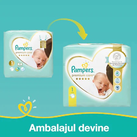 Scutece Pampers Premium Care New baby  Nou nascut  78 buc - 1 | YEO