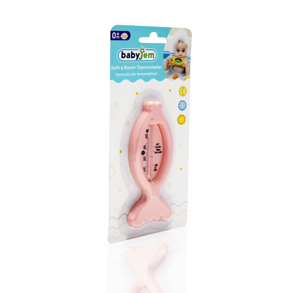Termometru de baie si camera BabyJem Fish Pink BabyJem imagine noua responsabilitatesociala.ro