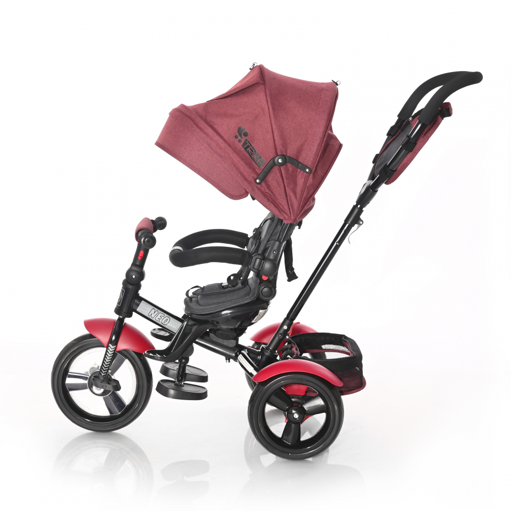 Tricicleta multifunctionala 4 in 1 Neo Red Black Luxe LORELLI