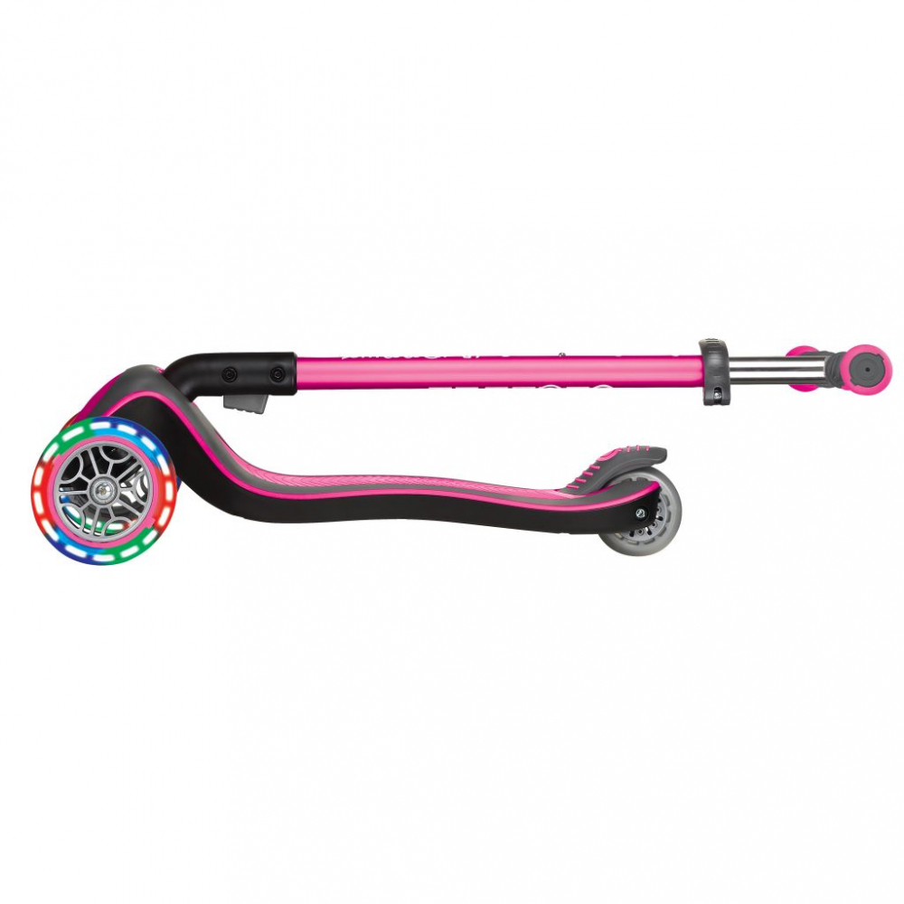 Trotineta pliabila Globber Elite Deluxe Lights Roz - 5